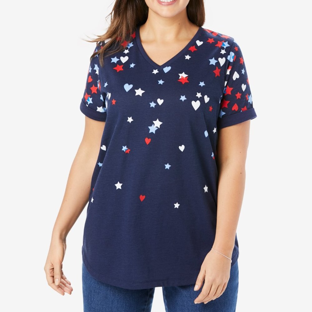 WW Cuffed USA Tee